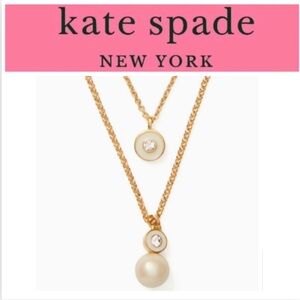 Kate ♠️ Spade ✨Pearly Delight ✨Double Strand ✨Gold Layered Necklace✨ Like New✨